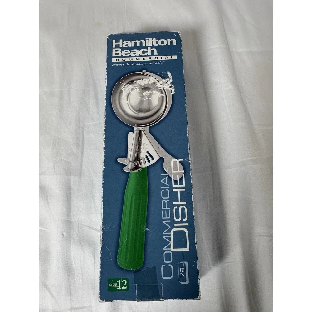 Hamilton Beach Commercial Ice Cream Scoop #78 A3040 Green Handle In Box Size 12